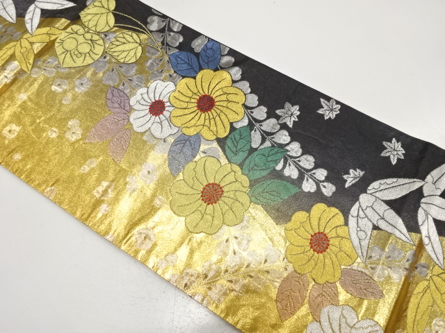 JAPANESE FUKURO OBI FOR FURISODE / WOVEN TSUJIGAHANA